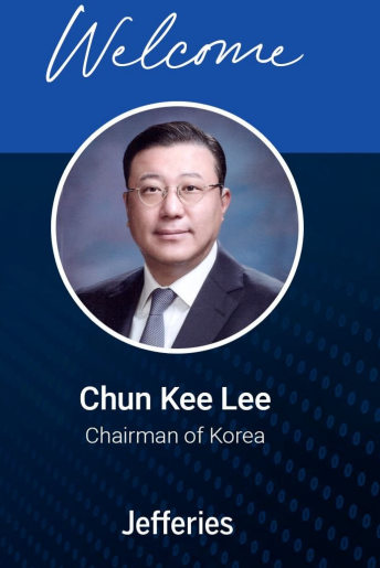 Chun Kee Lee, Chairman of Korea, Jefferies라고 기재된 제공 인물 자료